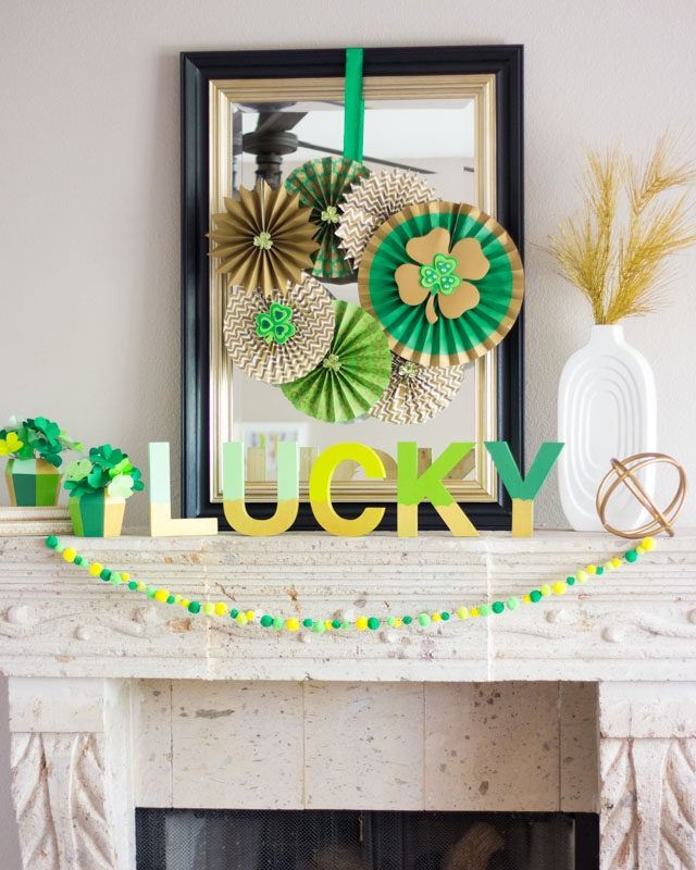 Large Single Color Cut-Out - St. Patrick's Day Heart