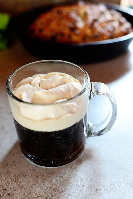 st patricks day drinks irish coffee irish coffee in glass mug