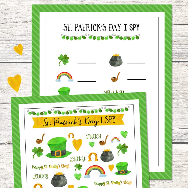 st patricks day i spy game