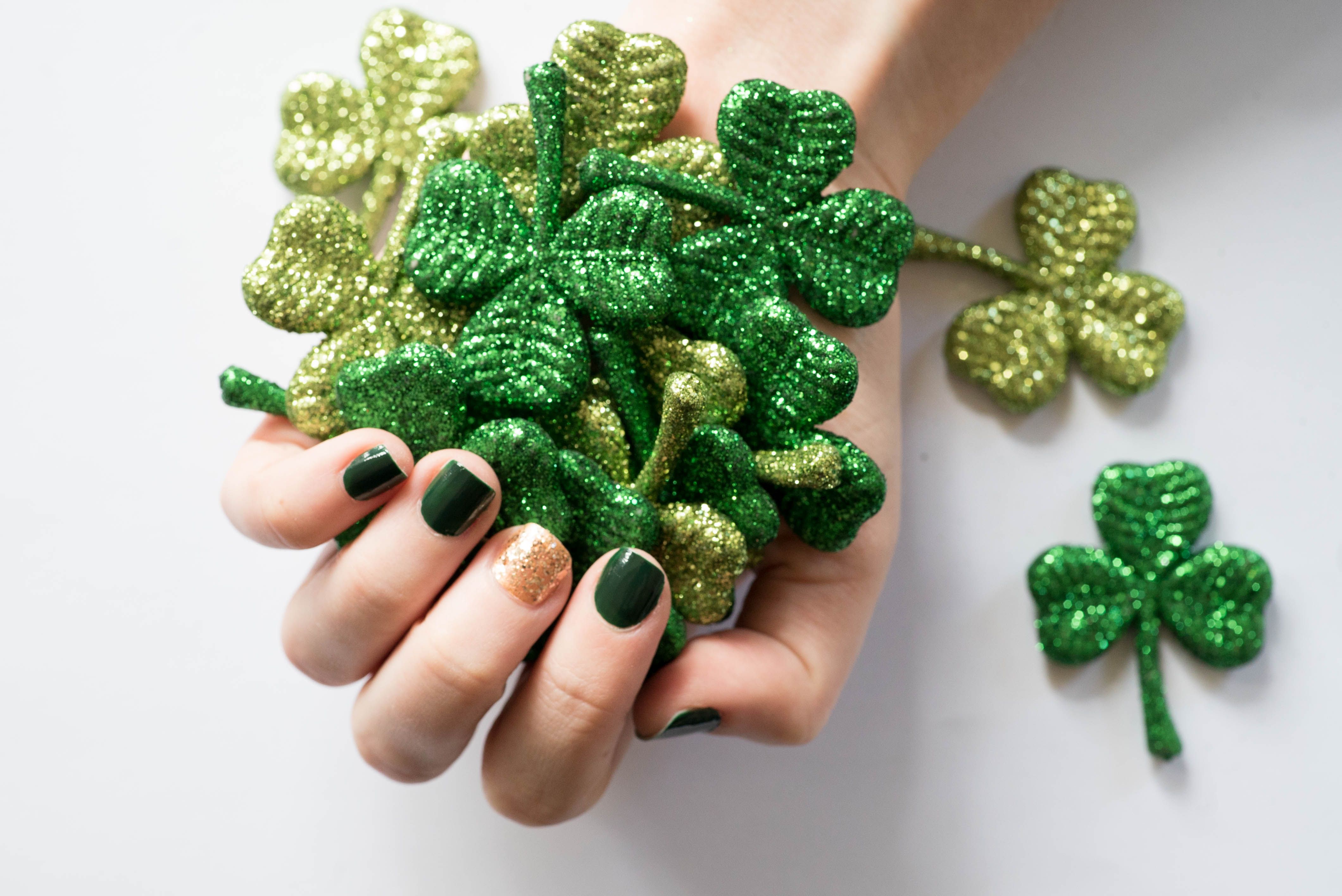 Go Green for St. Patrick's Day: 45 Stunning Shamrock Nail Designs |  Shamrock nails, St patricks nail designs, Fake nails designs