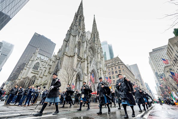 why do they play bagpipes on st patricks day