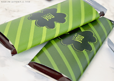 st patricks day party ideas like chocolate wrappers