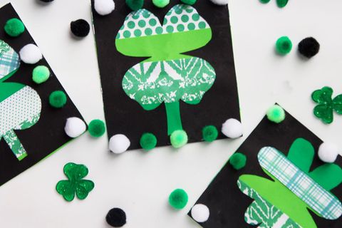 st patricks day party ideas like paper clovers