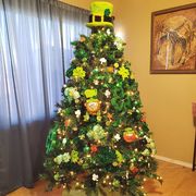 Christmas tree, Christmas decoration, Christmas, Tree, Christmas ornament, oregon pine, Evergreen, Colorado spruce, Houseplant, Plant, 