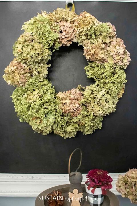 st patricks day wreaths dried hydrangea wreath