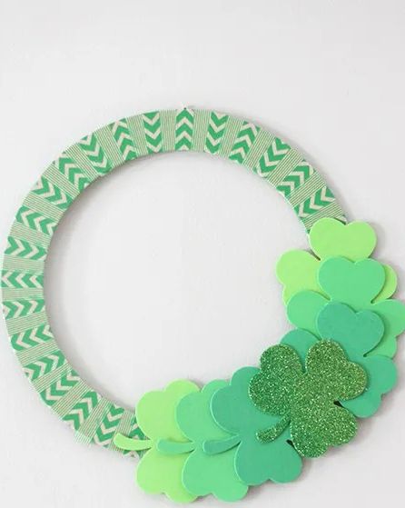 St. Patrick's Day Wreath Shamrock Ombre Wreath