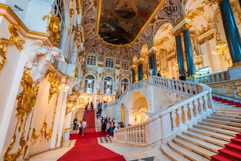St Petersburg, Russia: Jordan Staircase, Winter Palace interior, Hermitage Museum complex