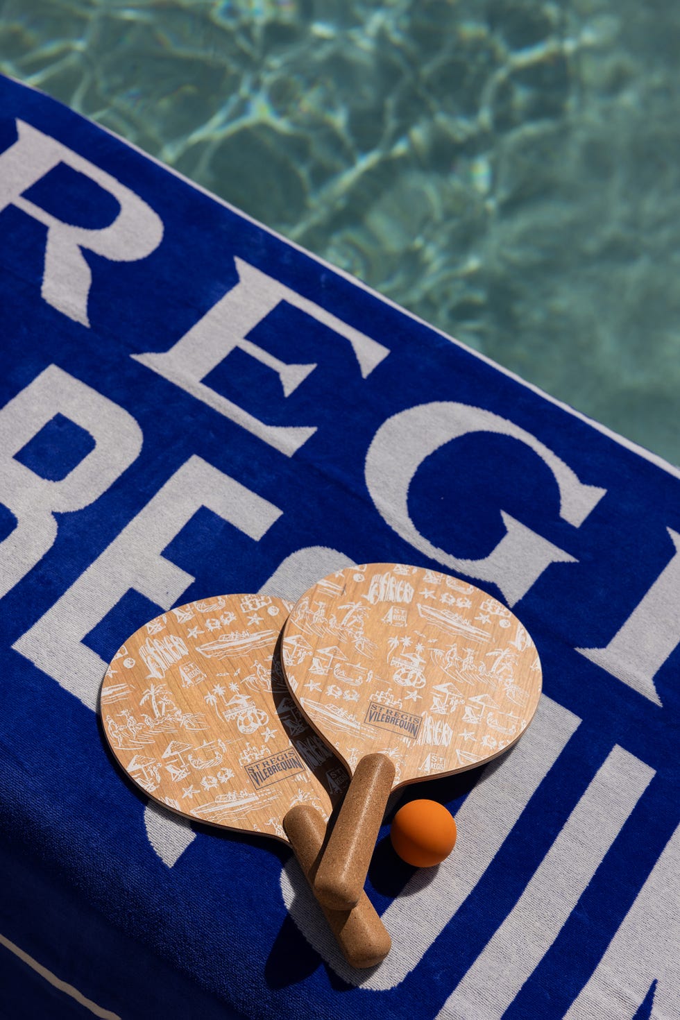 vilebrequin x st regis beach paddles and towel