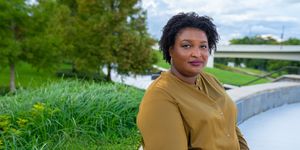 stacey abrams in albany, ga on july 15th, 2022