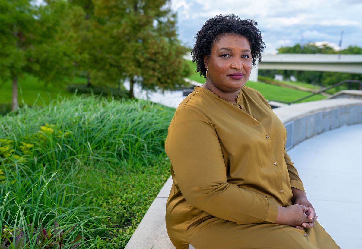 stacey abrams in albany, ga on july 15th, 2022