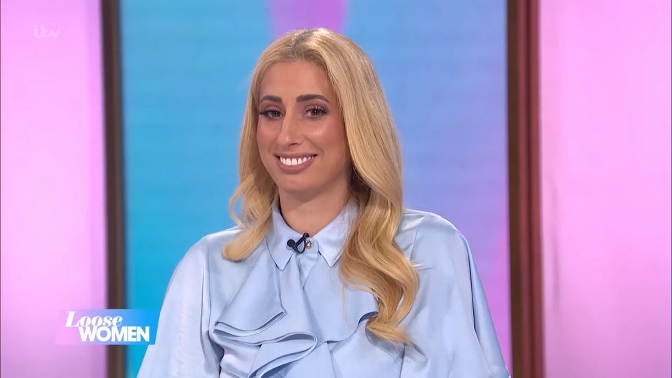 stacey solomon smiling for the camera on loose women