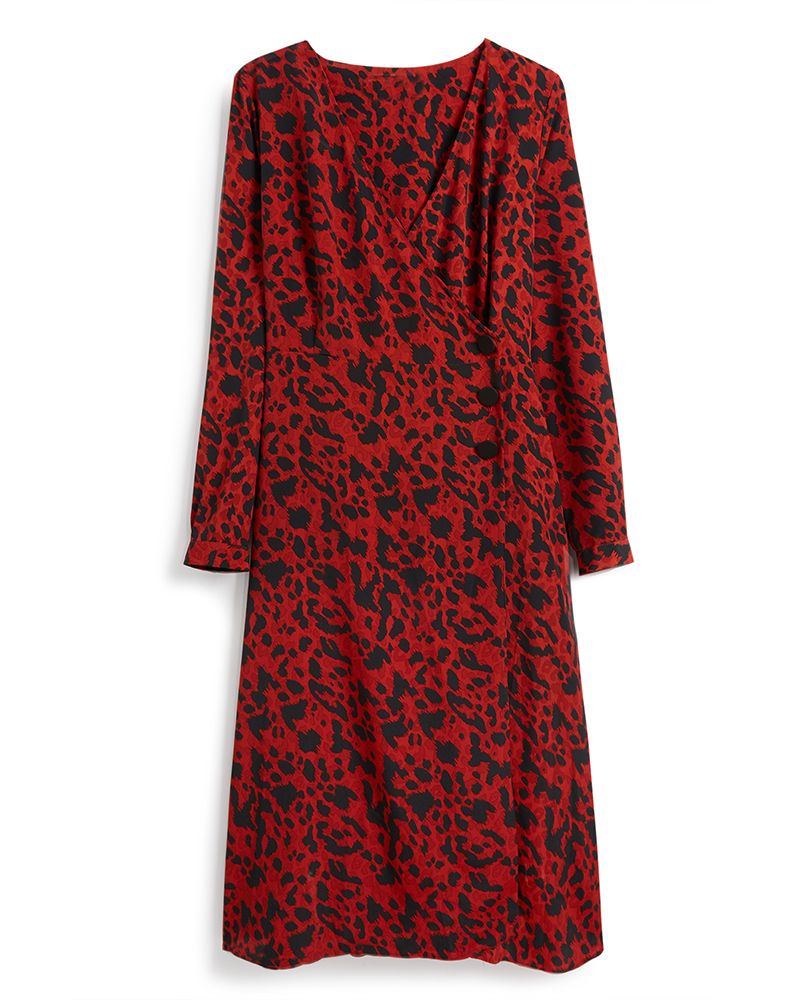 Primark red leopard print top best sale