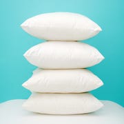 stack of four pillows stack of four pillows