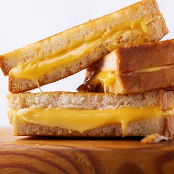 stack of grilled cheese sandwiches