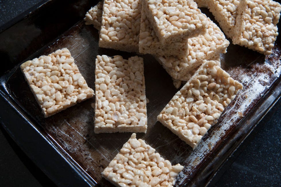 Stack of Marshmallow Rice Treats