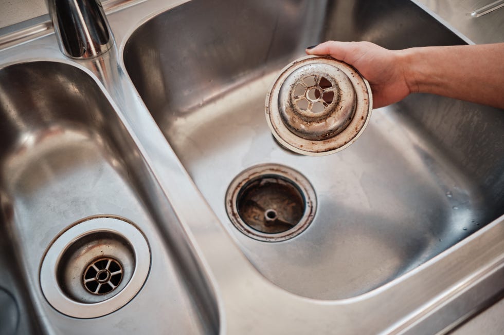 stained kitchen sink
