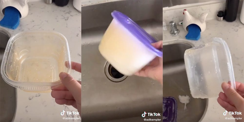 This TikTok Tupperware Cleaning Hack Could Save Your Sauce-Stained