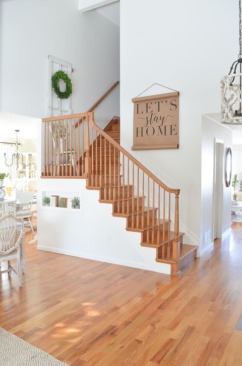 staircase decorating ideas wood