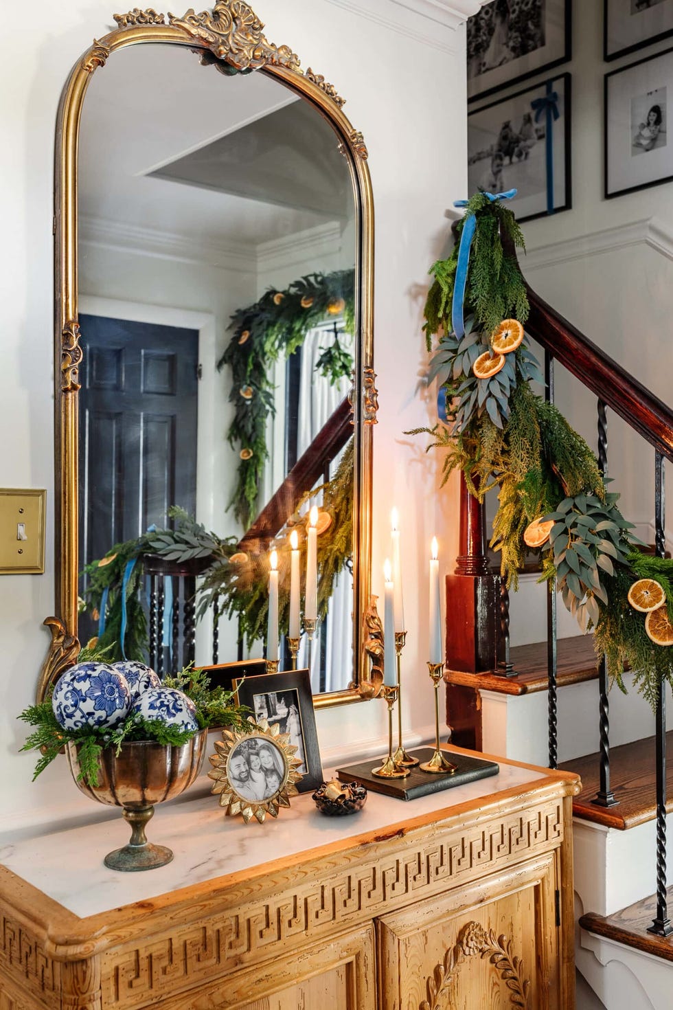 add candles to entryway