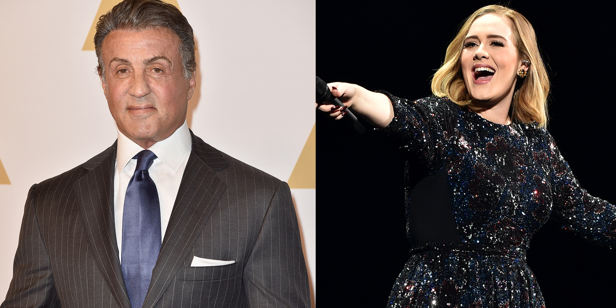 sylvester stallone and adele