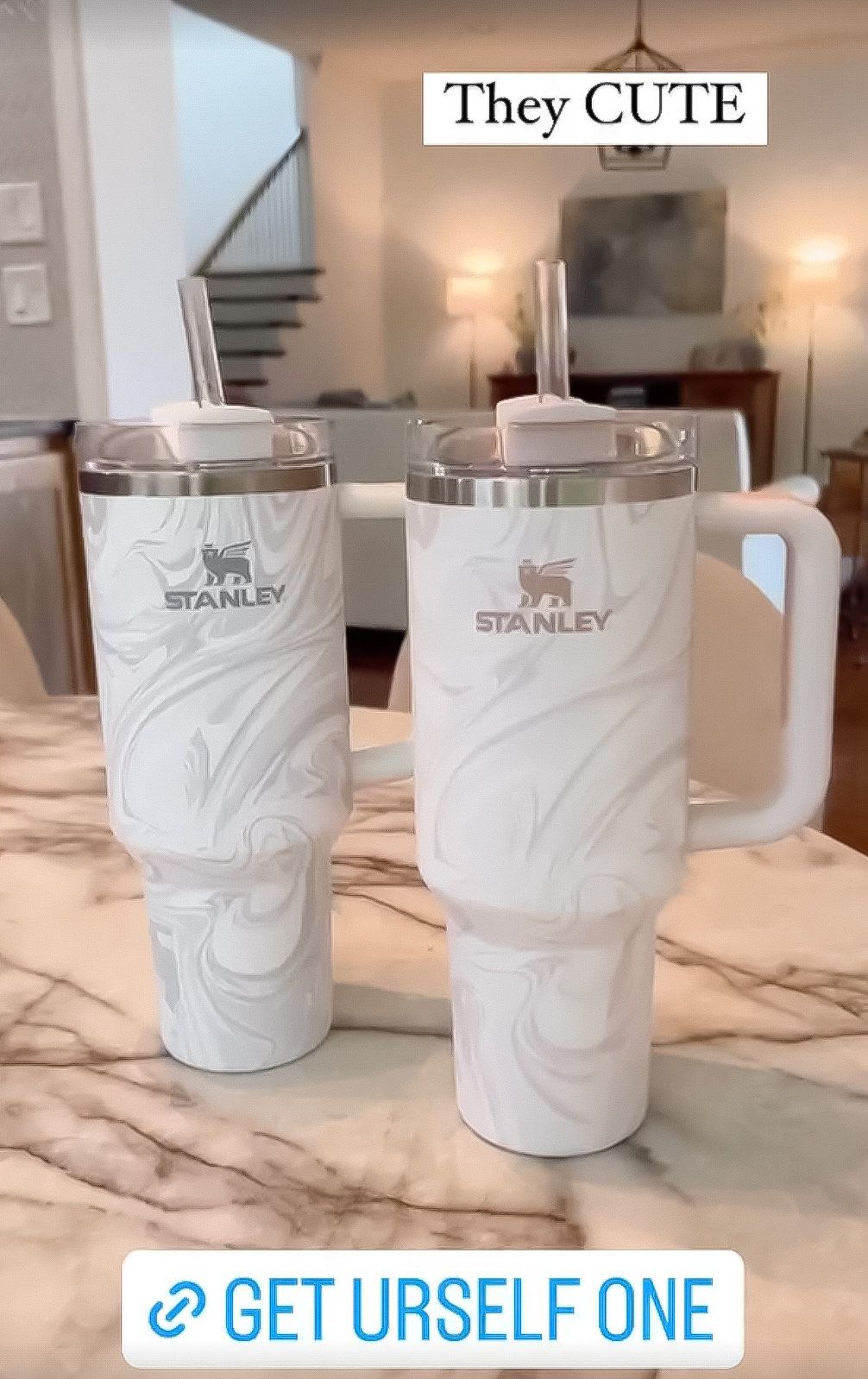 Stanley Dining | Stanley 40 oz Adventure Quencher Tumbler - Cream | Color: Cream | Size: Os | Birdcagestories's Closet