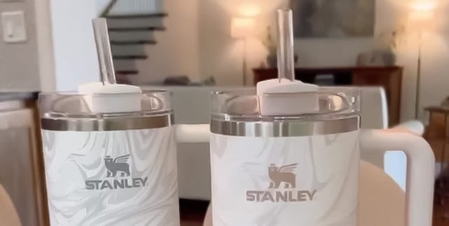 Stanley Dining | Stanley 40 oz Adventure Quencher Tumbler - Cream | Color: Cream | Size: Os | Birdcagestories's Closet