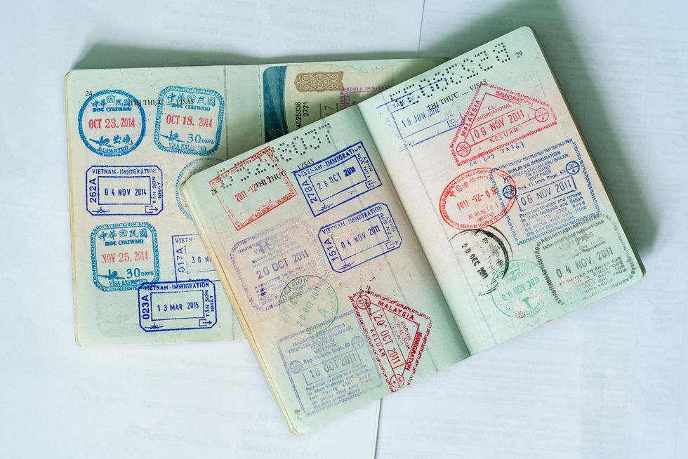 stamp on vietnamese passport