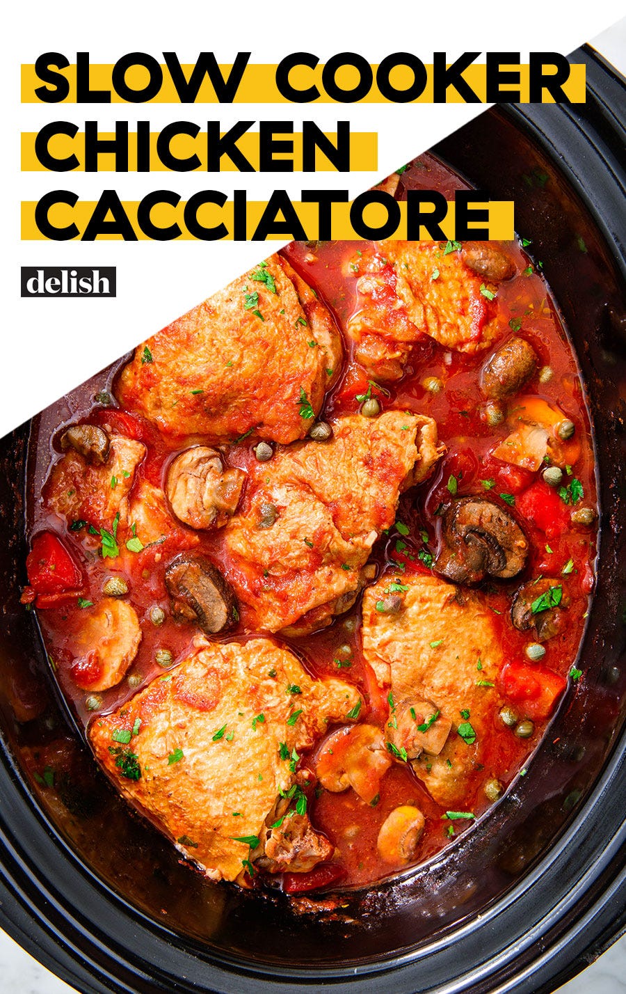 slow cooker chicken cacciatore