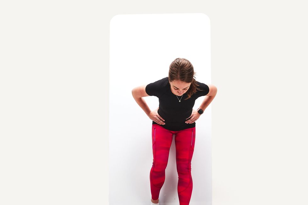 standing clamshell exercise, glute weakness and pelvic floor health