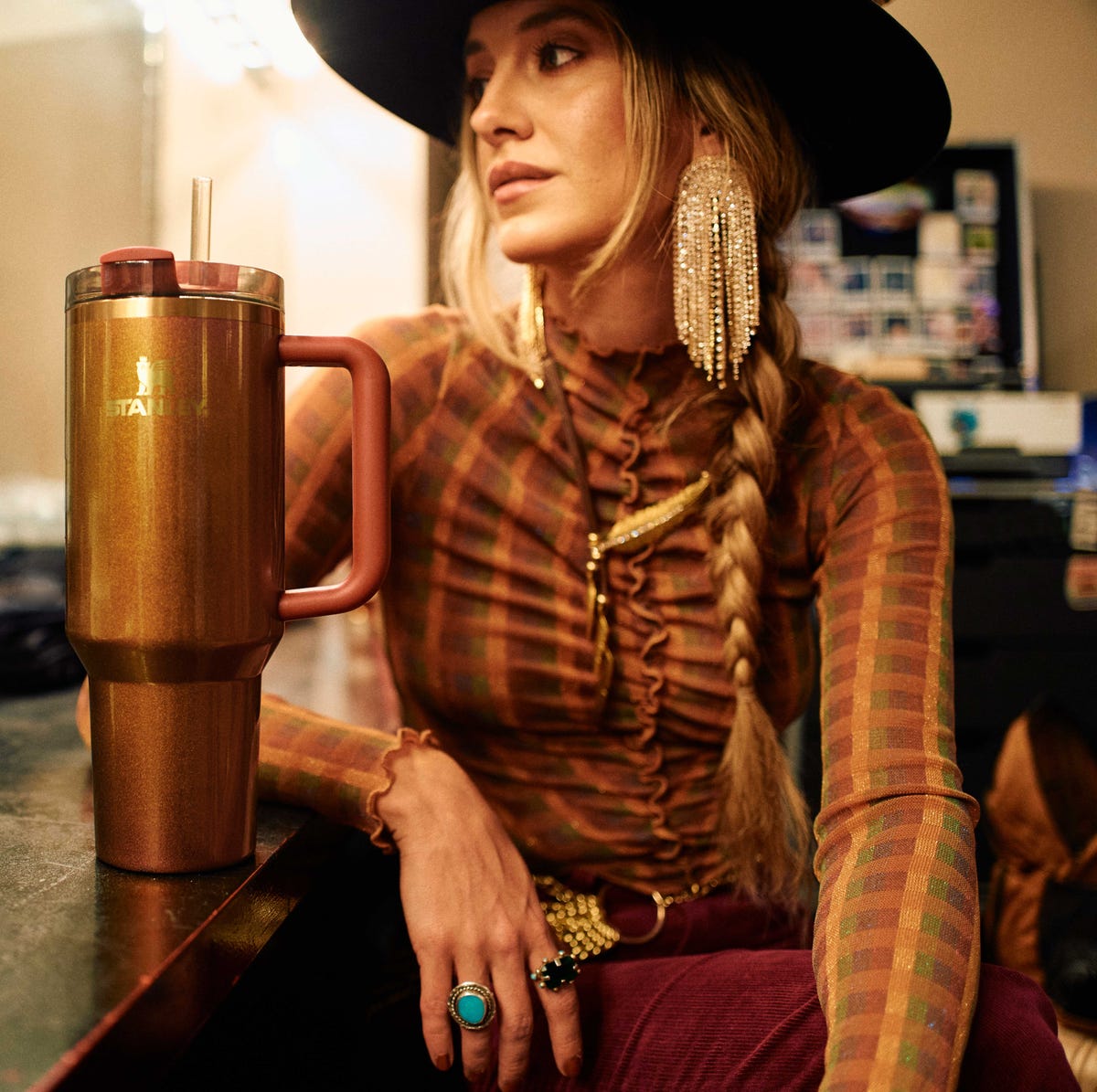 Where to Buy Lainey Wilson's New Country Gold Stanley Tumbler