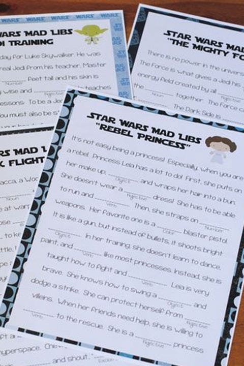 Road Trip Games - Star Wars Mad Libs