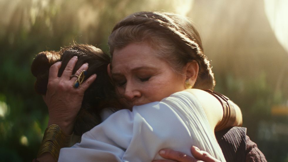 Star Wars: The Rise of Skywalker, Carrie Fisher, Princess Leia, Daisy Ridley, Rey