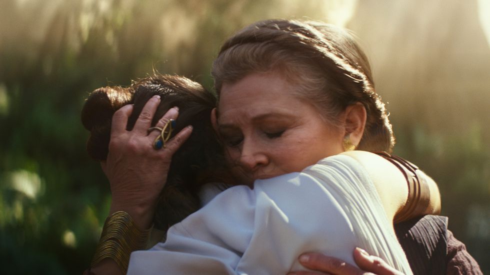 Star Wars: The Rise of Skywalker, Carrie Fisher, Princess Leia, Daisy Ridley, Rey