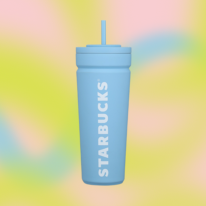 starbucks 2024 summer pastel blue vacuum seal cold cup