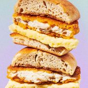 starbucks chicken, maple butter  egg sandwich