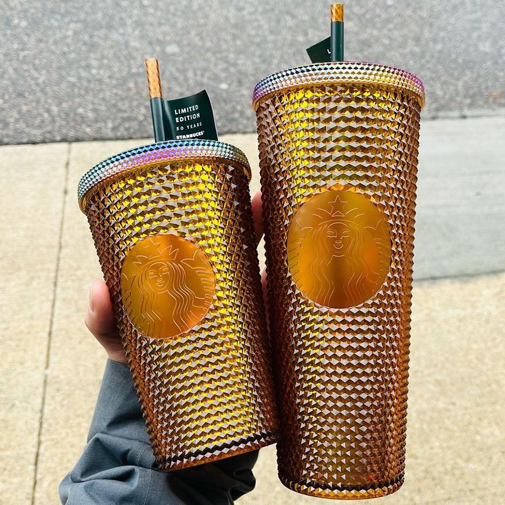 Starbucks Just Released a Copper Studded Tumbler That's as Shiny 