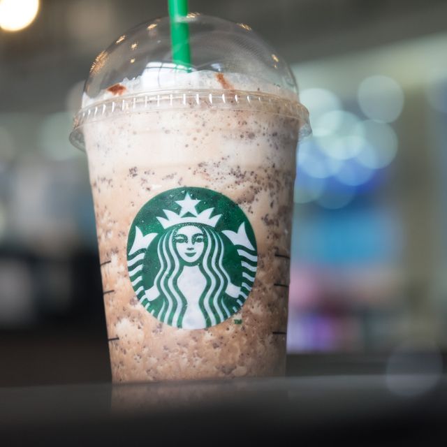 starbucks frappuccinos are coffee drinks blended