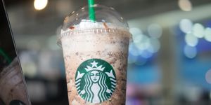 starbucks frappuccinos are coffee drinks blended