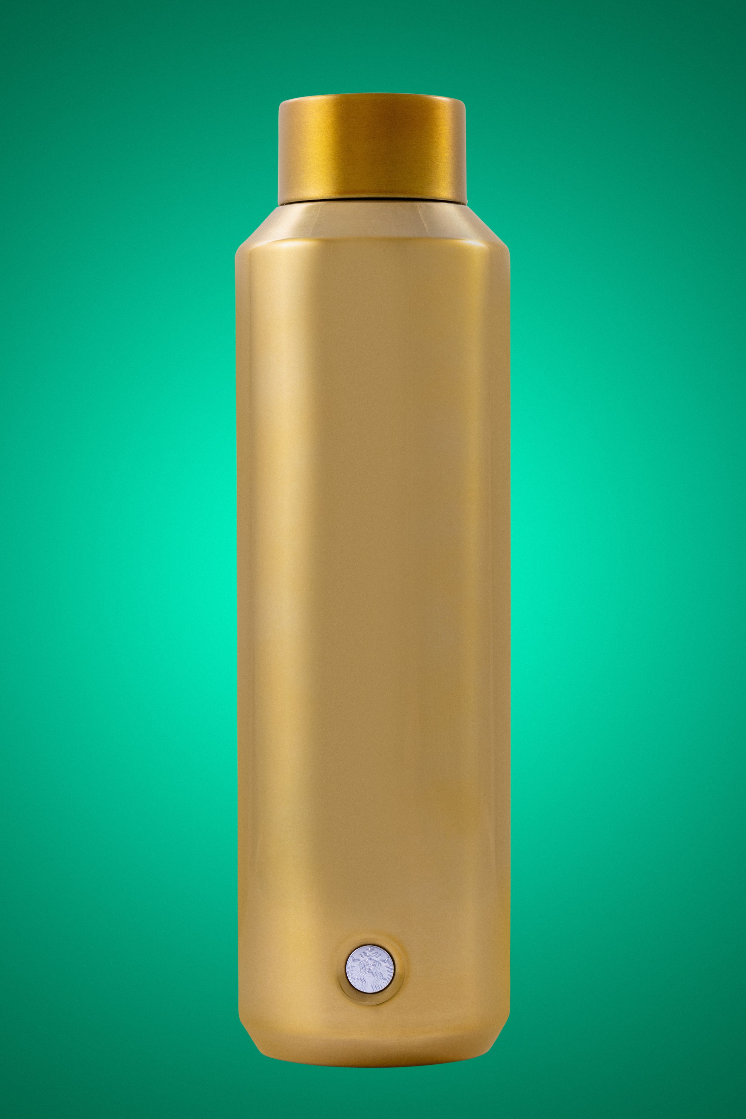 Starbucks Iridescent Gold Stainless Steel Vacuum Insulted Tumbler Thermos  Cup