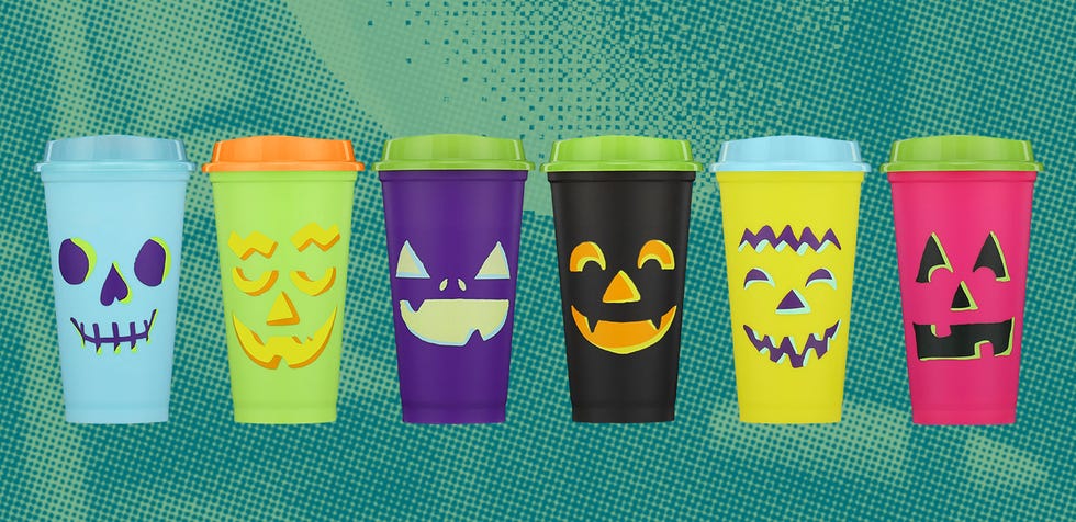 glow in the dark jack o lantern hot cup set pack of six