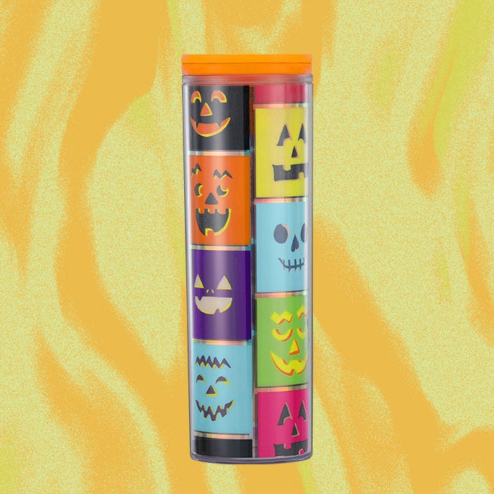 multicolor jack o lantern tumbler