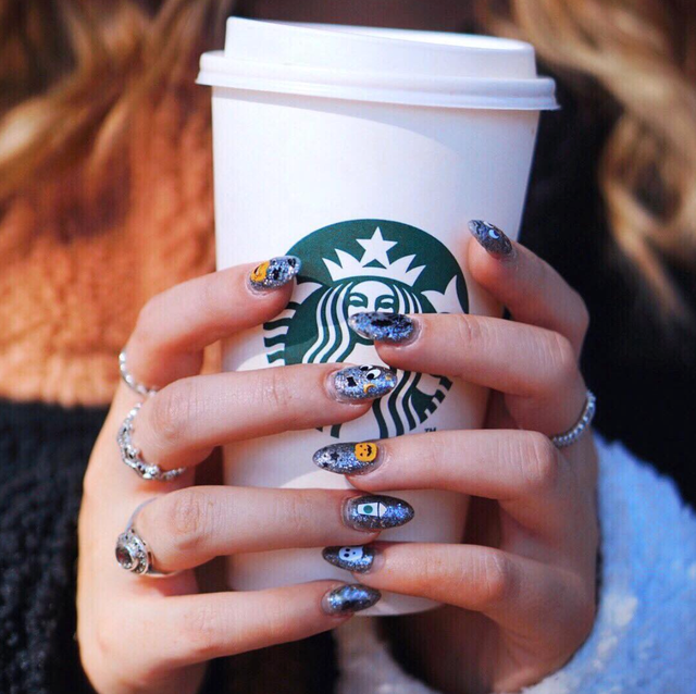 Starbucks Nail Art Coffee Nail Stickers