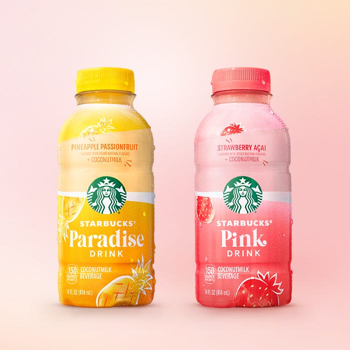 starbucks bottled pink drink