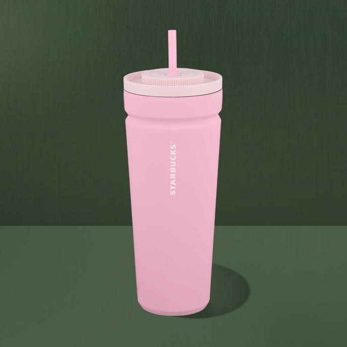pink soft touch cold cup