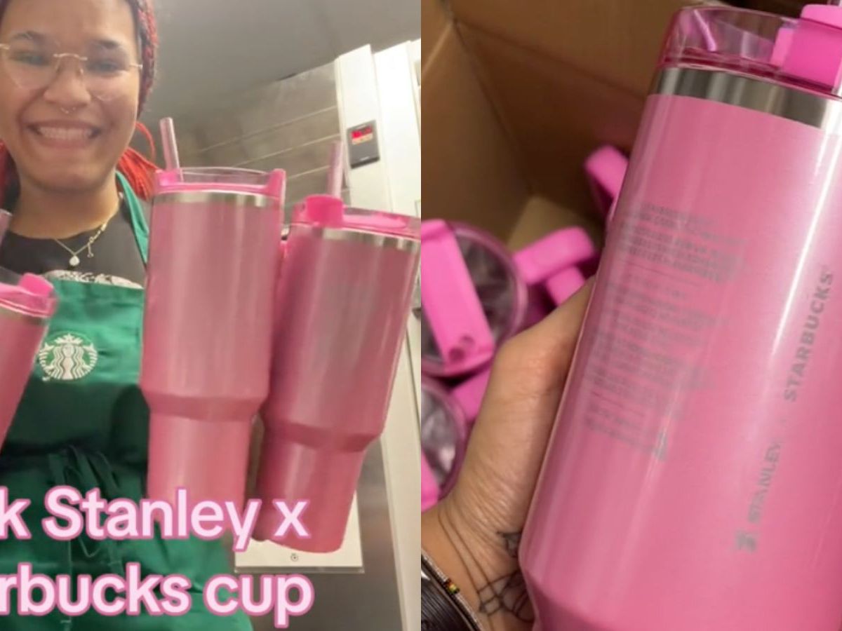 Pink parade Stanley still available on sales,Let me know if anyone want to  order these #starbuckscup#starbuckssecretmenu #starbuckscoll