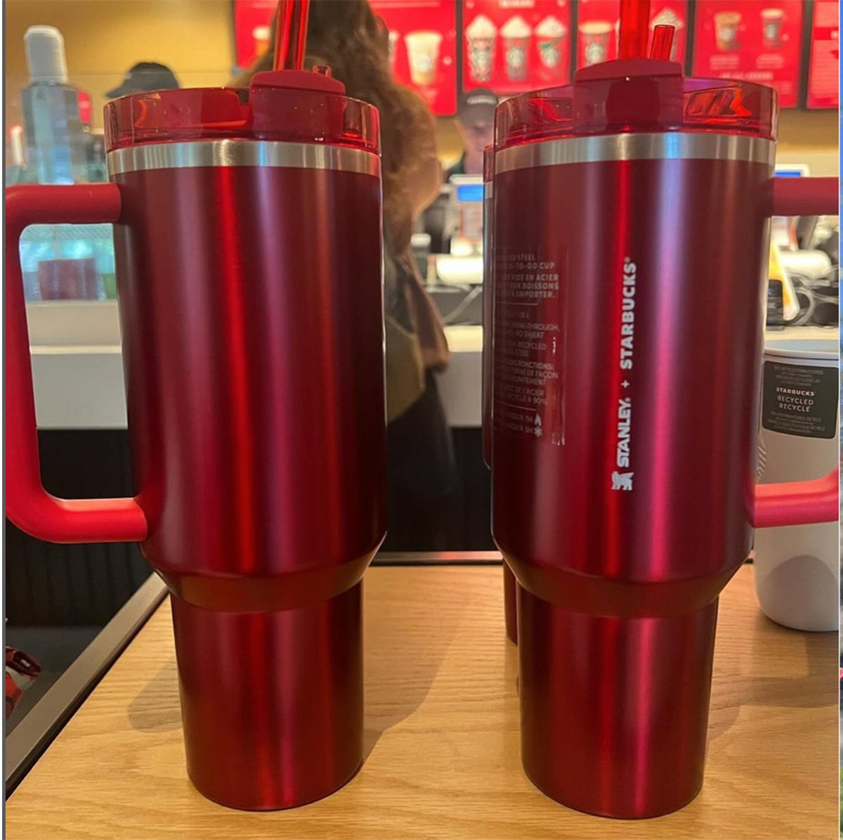 Mushroom straw stopper on Starbucks 2022 holiday cup has TikTok