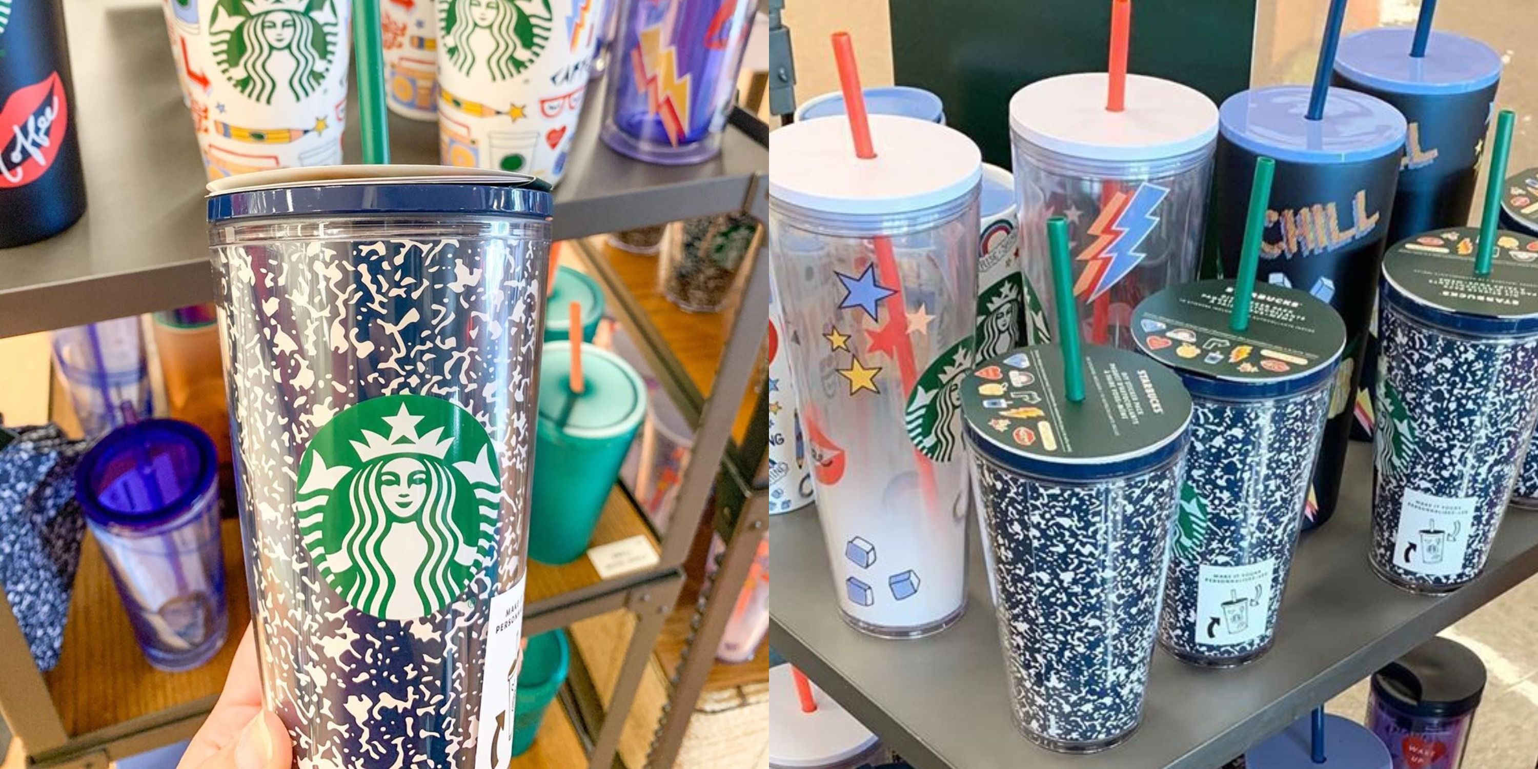 Starbucks' notebook tumbler with pencil straw is the perfect end