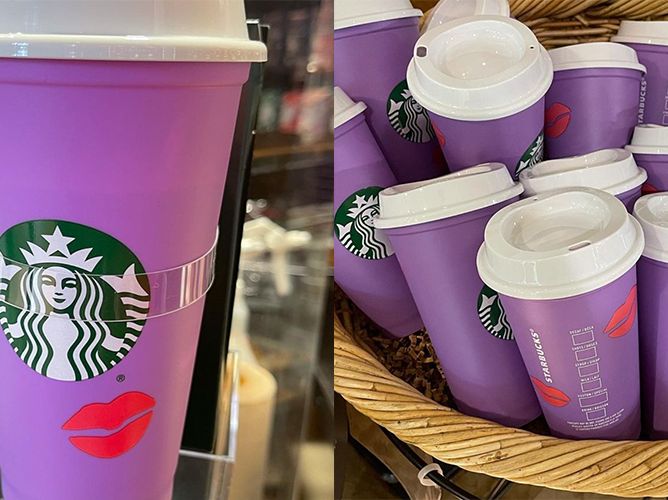 Starbucks Dark purple COLD CUPS