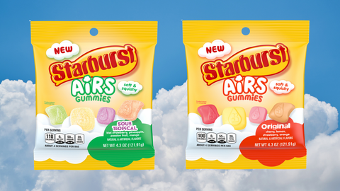 Starburst Debuts 'Airs Gummies' In 2 New Packs