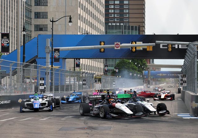 Watch 12-Car Pileup During Indy NXT Race on Streets of Detroit